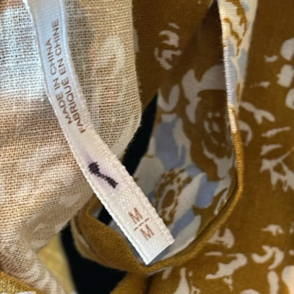 Free People Mustard Floral Blouse - Picture 7 of 10